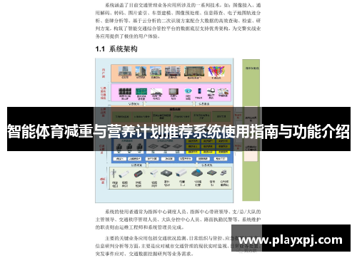 智能体育减重与营养计划推荐系统使用指南与功能介绍