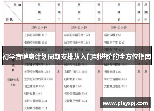 初学者健身计划周期安排从入门到进阶的全方位指南